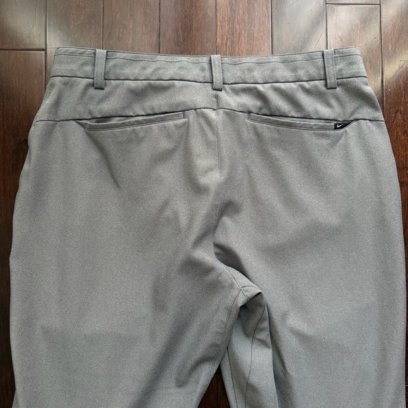 Nike Men's Golf Pants Dri-Fit Size 32x34 Modern Fit Adjustable Ankle Cuffs Gray - Picture 7 of 10